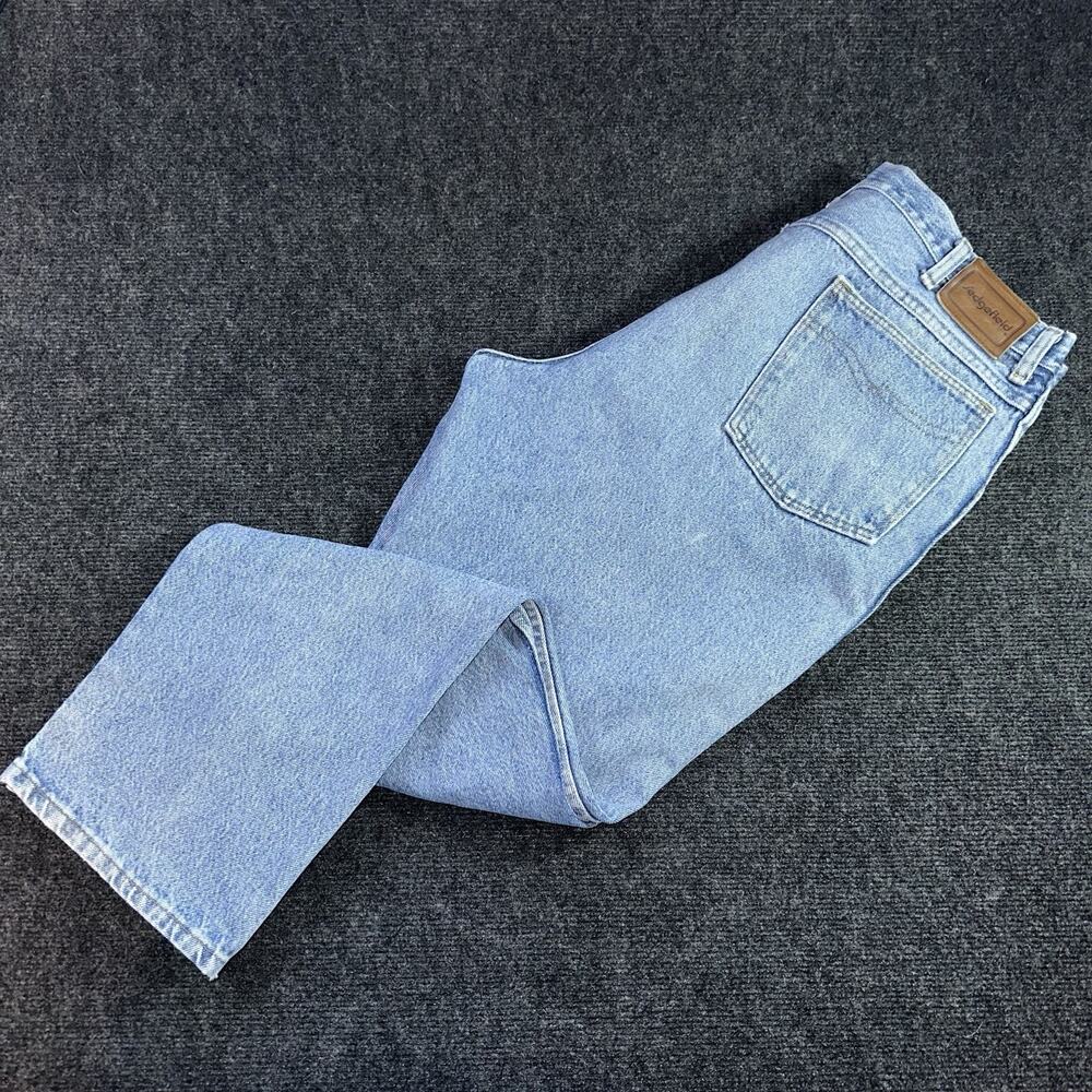 Vintage 90s Sedgefield Jeans Made in USA Light Wash Denim Straight Leg 40x32